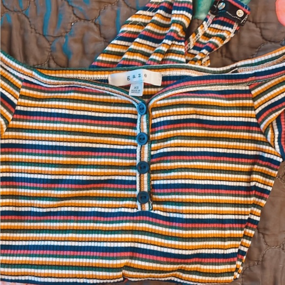 Multicolor Off the Shoulder Bodysuit - Picture 5 of 5